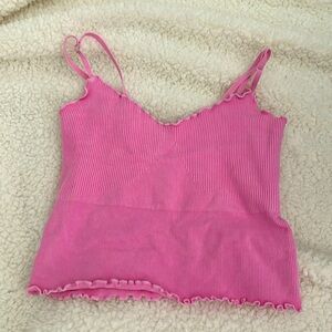ARS Pink Cropped Tank Top XS